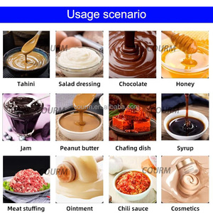 Đầu duy nhất Tương Ớt nước sốt cà chua mật ong vẻ đẹp Chai Kem định lượng rotor bơm dán Kem Máy chiết rót - Product Image 6