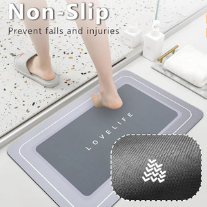 Alfombra de Baño Moderna de PVC Delgada, Antideslizante y Súper Absorbente de Agua, de Secado Rápido, con Color Personalizado y Logotipo Personalizado, Marca MD Luxury - Product Image 6