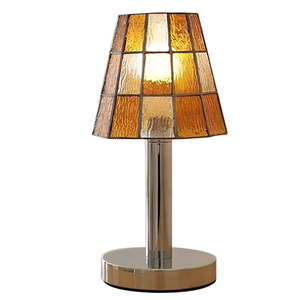 <span class=keywords><strong>Lampe</strong></span> de table <span class=keywords><strong>Tiffany</strong></span> en verre teinté, source de lumière LED, <span class=keywords><strong>lampe</strong></span> de bureau <span class=keywords><strong>Tiffany</strong></span> en mosaïque de verre du milieu du siècle pour chambre à coucher, salon, bureau - Product Image 6