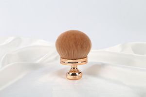 Pinceau à poudre bronzante de luxe à corps unique Pinceau à cosmétiques de haute qualité à manche doré Logo personnalisé Brochas Cosmetiquera - Product Image 6