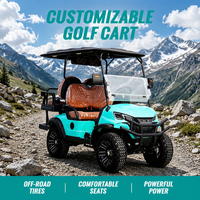 Voiturette de golf électrique 4 places 4x4 tout-terrain avec châssis en aluminium, batterie lithium longue portée et accessoires personnalisés - Mountain Dot