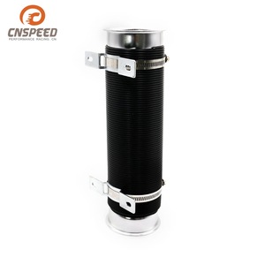 Manguera de entrada de aire CNSPEED de 63 mm con abrazadera de aluminio azul para mejora del rendimiento - Product Image 3