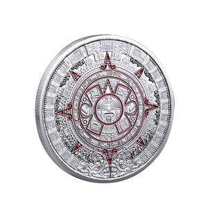 Moneta Commemorativa Croce Maya Messicana con Rilievo Dipinto Placcata Oro Moneta Drago 3D con Punti Dipinti Regalo da Collezione per il Commercio Estero - Product Image 5