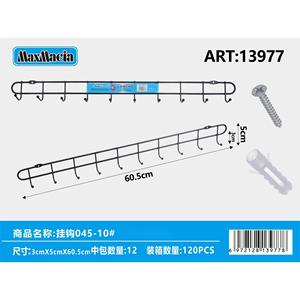 Forniture all'ingrosso alla rinfusa nero da 605cm gancio a parete con viti appendiabiti e appendiabiti - Product Image 1