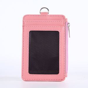 Porte-badge multi-cartes en PU avec cordon rétractable, porte-clés et porte-monnaie pour le travail et les affaires - Product Image 4