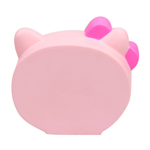 Réveil en forme de chat de dessin animé en PU pour filles de 5 à 7 ans, jouet anti-stress - Product Image 4