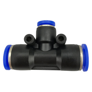Dde Pneumatic <b>Connector</b> Peg Series T Type Tee Reducer Plastic <b>Quick</b> Connect Fitting 12 10 8 6 - Product Image 5