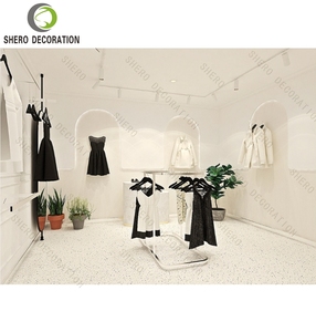 เคาน์เตอร์ร้านเสื้อผ้าผู้หญิงแบบกำหนดเองได้สำหรับตกแต่งร้านเสื้อผ้าสมัยใหม่การออกแบบตกแต่งภายในสไตล์หรูหรา - Product Image 5