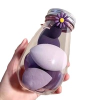 Lot de 14 éponges de maquillage sans latex, petites éponges floquées en forme de goutte d'eau et de triangle pour fond de teint liquide – Vente en gros
