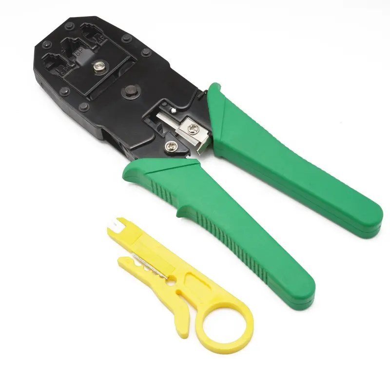 round flat cable stripper crimper RJ11 RJ12 RJ45 wire crimping tool network cable hand crimp tools for 4p 6p 8p ethernet cable