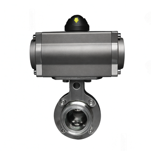 วาล์วผีเสื้อสุขาภิบาลแบบกระบอกลมเดี่ยว ขนาด 2 นิ้ว แบบ Tri Clamp เกรดอาหาร ผลิตจากสแตนเลส 316 สำหรับงานด่วน COVNA - Product Image 4