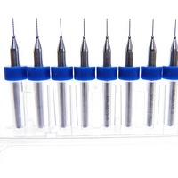 Jeu de micro-forets en carbure de tungstène diamanté à queue droite, sans finition, pour perçage de circuits imprimés, machines-outils CNC, 0,3 mm