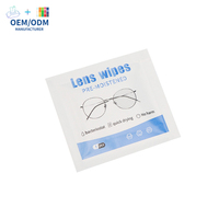Lingettes de nettoyage de lentilles d'écran non tissées écologiques de marque privée pour lunettes, ordinateurs et Phones-250Pcs/boîte Anti-buée humide