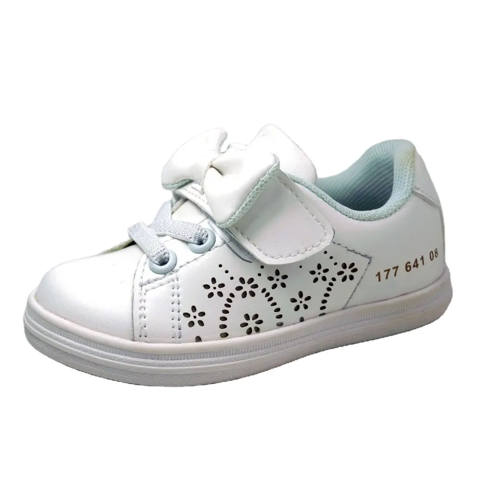 Personalizzazione Casual traspirante con marchio dolce Design elegante Pu tomaia scarpe per bambini scarpe da ragazza scarpe sportive per ragazze