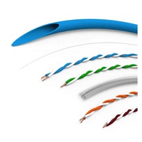 Oem Logo 305m Roll Box 24 23awg Cat 5E 6 6a Lan Network Ethernet Cable Utp/FTP/SFTP Cable Cat5e Cat6 Exterior