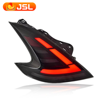 Assemblage Z34 feux arrière lentille rouge matériau ABS 12V tension pièces automobiles feux arrière LED pour 2008-2019 Nissan 370Z