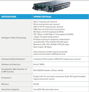 Blade <span class=keywords><strong>F5</strong></span> Viprion 2250 d'origine avec gestionnaire de pare-feu avancé et équilibrage de charge Big IP, occasion - Product Image 2