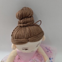 OEM ODM Poupée en peluche personnalisée pour filles, robe tutu rose à flocons de neige, jouet en peluche pour enfants