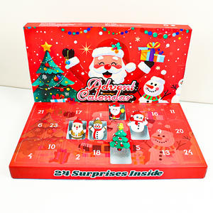 HY Llaveros de plástico con diseño de camión navideño, Caja Sorpresa, Set de Calendario de 24 Días para Recuerdos de Fiestas Navideñas, Cajas Misteriosas de Ingeniería - Product Image 5