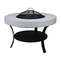 Support en métal Simple et classique et Table de foyer MGO, grille de cheminée, barbecue au charbon de bois, meubles d'extérieur avec Table de foyer