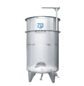 Floating lid tank stainless steel storage tank milk/yogurt/beer/wine liquid container mobile top 1000l