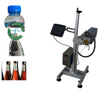 Machine de marquage laser pour bouteilles d'eau en plastique, marquage de la date et du numéro de vol par CO2, chiffres et lettres pour animaux de compagnie