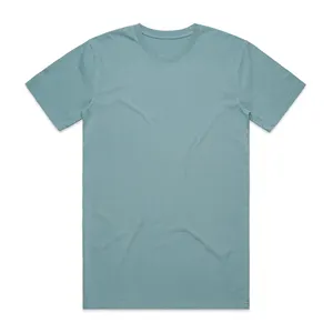 100% Katoenen Custom Comfortabele Casual Kledingstuk Geverfd Korte Mouw Gebreid Blanco Heren T-Shirt