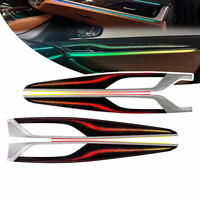 Éclairage d'ambiance pour voiture BMW Série 5 G30 2017-2023, 6 en 1, éclairage d'ambiance RGB pour voiture, commande par application, éclairage d'ambiance intérieur de voiture
