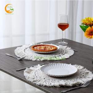 Manteles Individuales de Macramé de Lujo, Estilo Boho, con Flecos, Tejidos en Algodón Ecológico, para Mesa de Comedor, Decoración para el Hogar y Bodas - Product Image 3