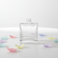 Flacon diffuseur à bâtonnets carré en verre vide pour parfum d'ambiance, production professionnelle