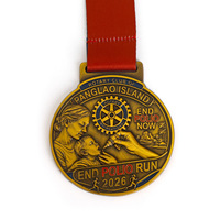 Médailles en alliage de zinc sur mesure avec logo personnalisé pour événements de marathon, courses caritatives, plaques commémoratives pour les finalistes
