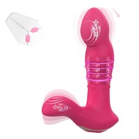 Masseur de prostate vibrant avec plug anal rétractable et télécommande sans fil