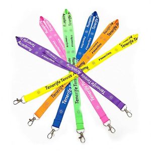 Flat <b>Polyester</b> Cheap Personalize Single Custom Sublimation <b>Lanyards</b> With Logo - Product Image 1