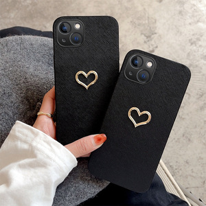 Custodia per telefono in pelle con motivo a cuore d'<span class=keywords><strong>oro</strong></span> di lusso per <span class=keywords><strong>iPhone</strong></span> 16 Pro Max 15 14 13 12 <span class=keywords><strong>11</strong></span> moda donna e ragazza <span class=keywords><strong>Cover</strong></span> per telefono - Product Image 1