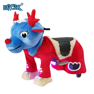 Kiddie Ride produttore Plaza Car Kids Ride On Animal Toy Little Elephant Battery farcito Animal Riding Equipment - Product Image 4