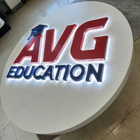 Enseigne LED personnalisée pour magasin, enseigne publicitaire en lettres 3D, enseigne lumineuse LED extérieure pour bâtiment commercial
