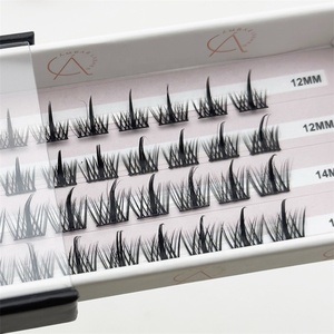 Sl bán buôn tuyệt vời <span class=keywords><strong>Lash</strong></span> điên đen nâu cụm <span class=keywords><strong>Lash</strong></span> Matte Đen <span class=keywords><strong>Lash</strong></span> mở rộng với trái phiếu và Sealant Remover - Product Image 5