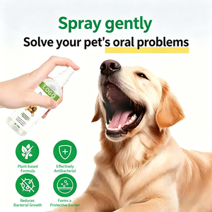 Spray Bucal Refrescante para Mascotas de Marca Privada para Perros y Gatos, Cuidado Bucal Natural, Elimina el <span class=keywords><strong>Mal</strong></span> <span class=keywords><strong>Aliento</strong></span>, Spray Dental - Product Image 4