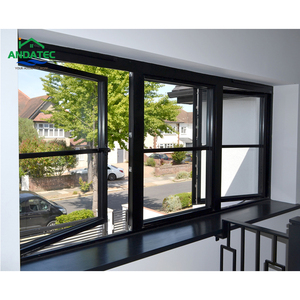 Ventanas abatibles de vidrio con inclinación y giro Individual Doble hacia afuera Ventana abatible de aluminio Toldo <span class=keywords><strong>Bisagra</strong></span> <span class=keywords><strong>Puerta</strong></span> francesa abatible - Product Image 6