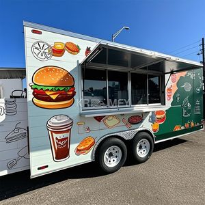 Camion de restauration rapide mobile de rue 2025, OEM commercial, chariot de vente de hamburgers et de pizzas, camion de restauration avec cuisine complète à vendre - Product Image 3
