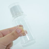 30ml 50ml 60ml 100ml 120ml 250ml Bouteille de sirop contre la toux maigre en PET vide bouteille de liquide de médecine ambre clair avec tasse à mesurer
