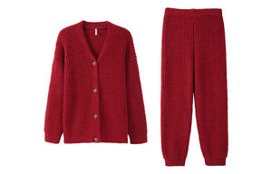 <span class=keywords><strong>Original</strong></span> de fábrica Anzhiban pijamas de lana de media Pila en trajes de dormir rojos y adecuados para Otoño e <span class=keywords><strong>Invierno</strong></span> como ropa de casa para hombres - Product Image 5