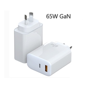 65W AU cắm gan siêu nhanh sạc PD QC 3.0 cổng kép Adapter trắng công nghệ thiết kế nhỏ gọn Úc tường di động gan sạc - Product Image 2