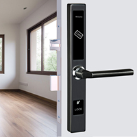 Cerraduras Inteligentes para Hoteles de Acero Inoxidable 304, Software de Gestión Hotelera, Llave para Puertas Corredizas de Aluminio y Vidrio, Fácil Instalación
