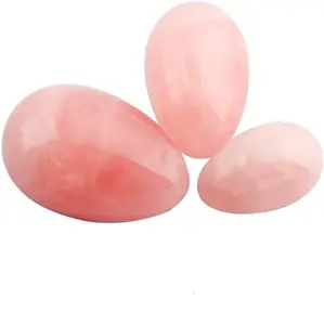 Boule de Kegel Rose anti-dérapante, en Quartz authentique, exercices pour le sol tropical du bassin et de Yoga, 10 pièces