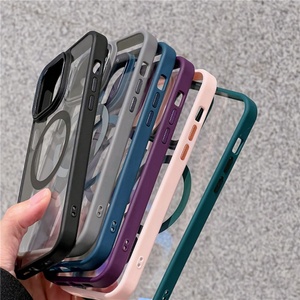 เคสโทรศัพท์แม่เหล็กแบบใหม่สำหรับ iPhone 16 15 Pro Max พร้อมการป้องกันเลนส์กล้อง, เคสแม่เหล็กใสป้องกันเหลืองสำหรับ iPhone 17 Pro - Product Image 6