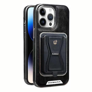 Étuis en cuir magnétiques pour Apple 14Promax étui de téléphone iPhone15 nouvel étui de téléphone portable haut de gamme pour hommes et femmes 13 - Product Image 3