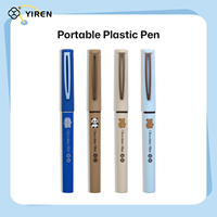 Ensemble de stylos plume magnétiques en plastique YIREN, design carton, clip à ressort intégré, écriture fluide pour étudiants, bureau et finance