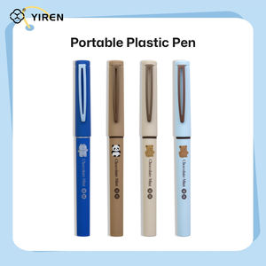 Stylo plume magnétique en plastique YIREN, design carton, clip à ressort intégré, écriture fluide pour étudiants et usage professionnel - Product Image 1