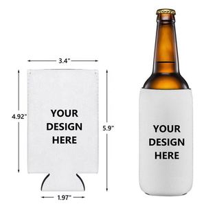 Factory Price Custom Logo Printing Blank Neoprene <b>Slim</b> Beer Can Cooler Holder Sublimation Can Cooler with Logo - Product Image 2